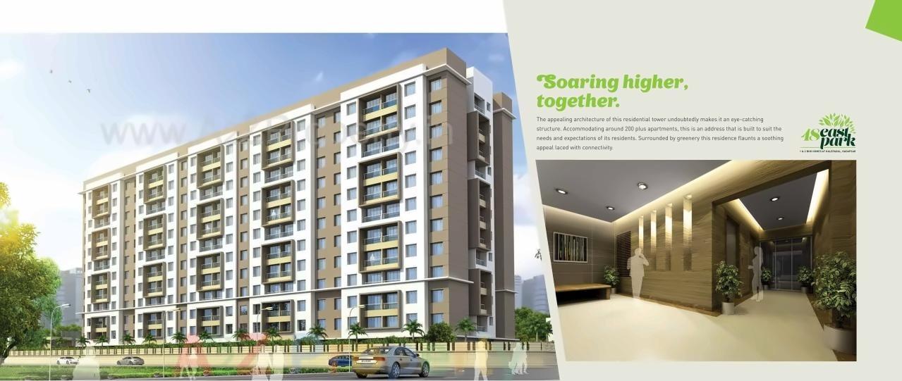3D Elevation of real estate project 48 East Park located at Hadapsar, Pune, Maharashtra