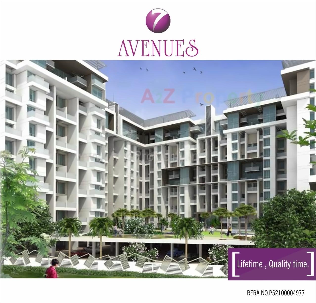 3D Elevation of real estate project 7 Avenues located at Baner, Pune, Maharashtra