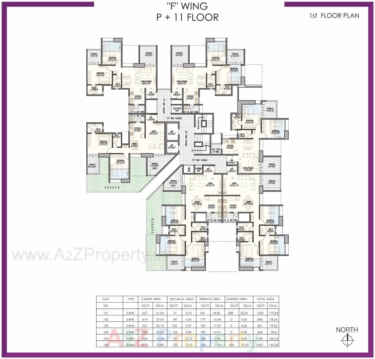 Layout of real estate project 7 Avenues located at Baner, Pune, Maharashtra