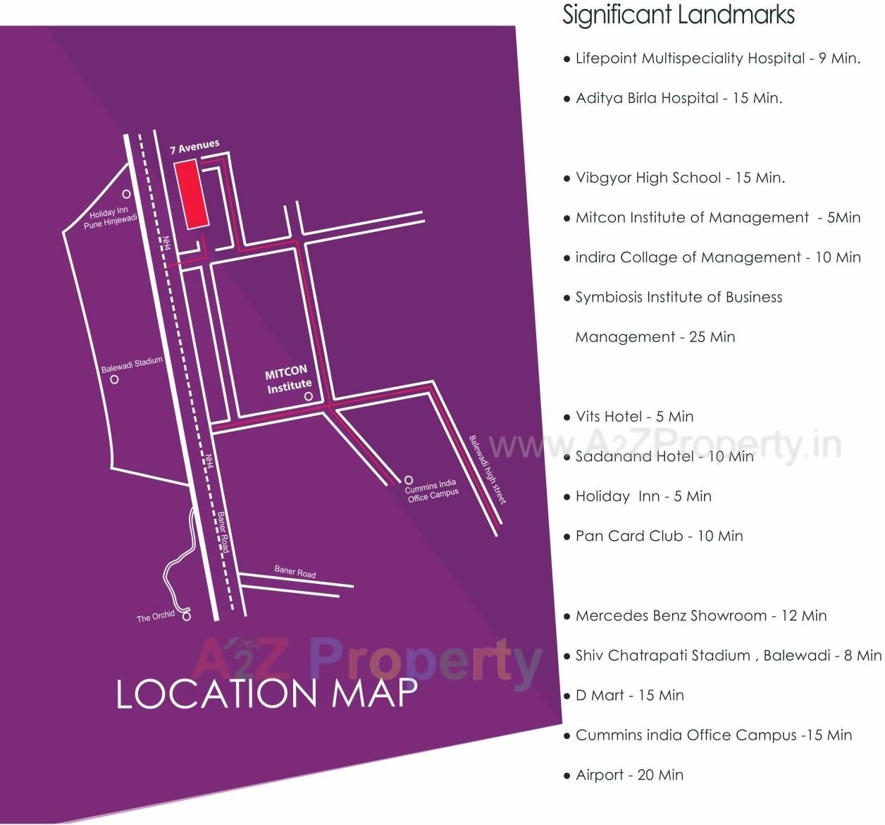  of real estate project 7 Avenues located at Baner, Pune, Maharashtra