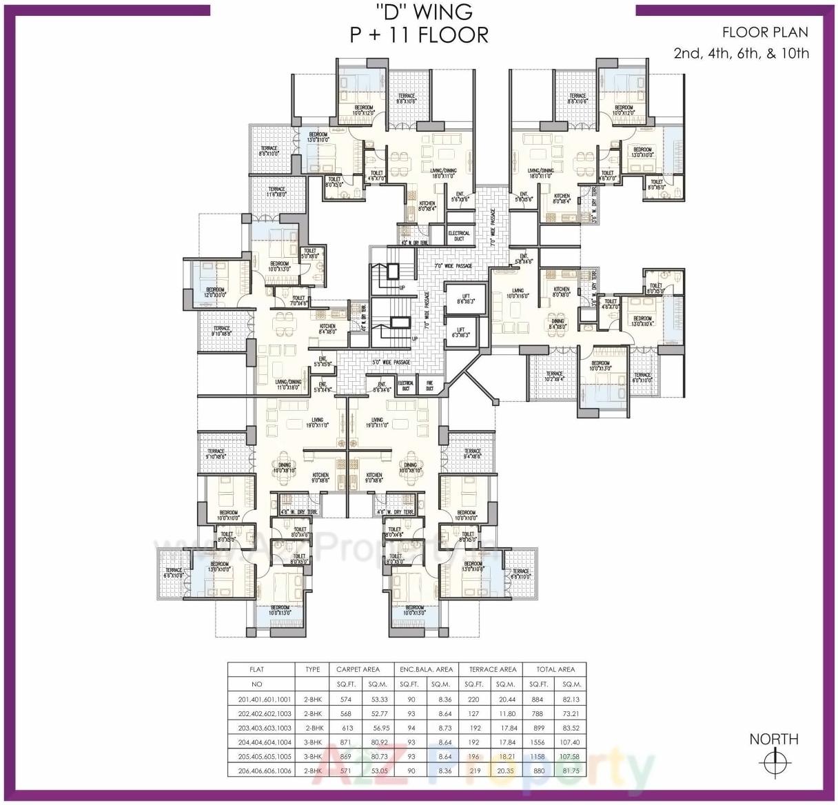 Layout of real estate project 7 Avenues located at Baner, Pune, Maharashtra