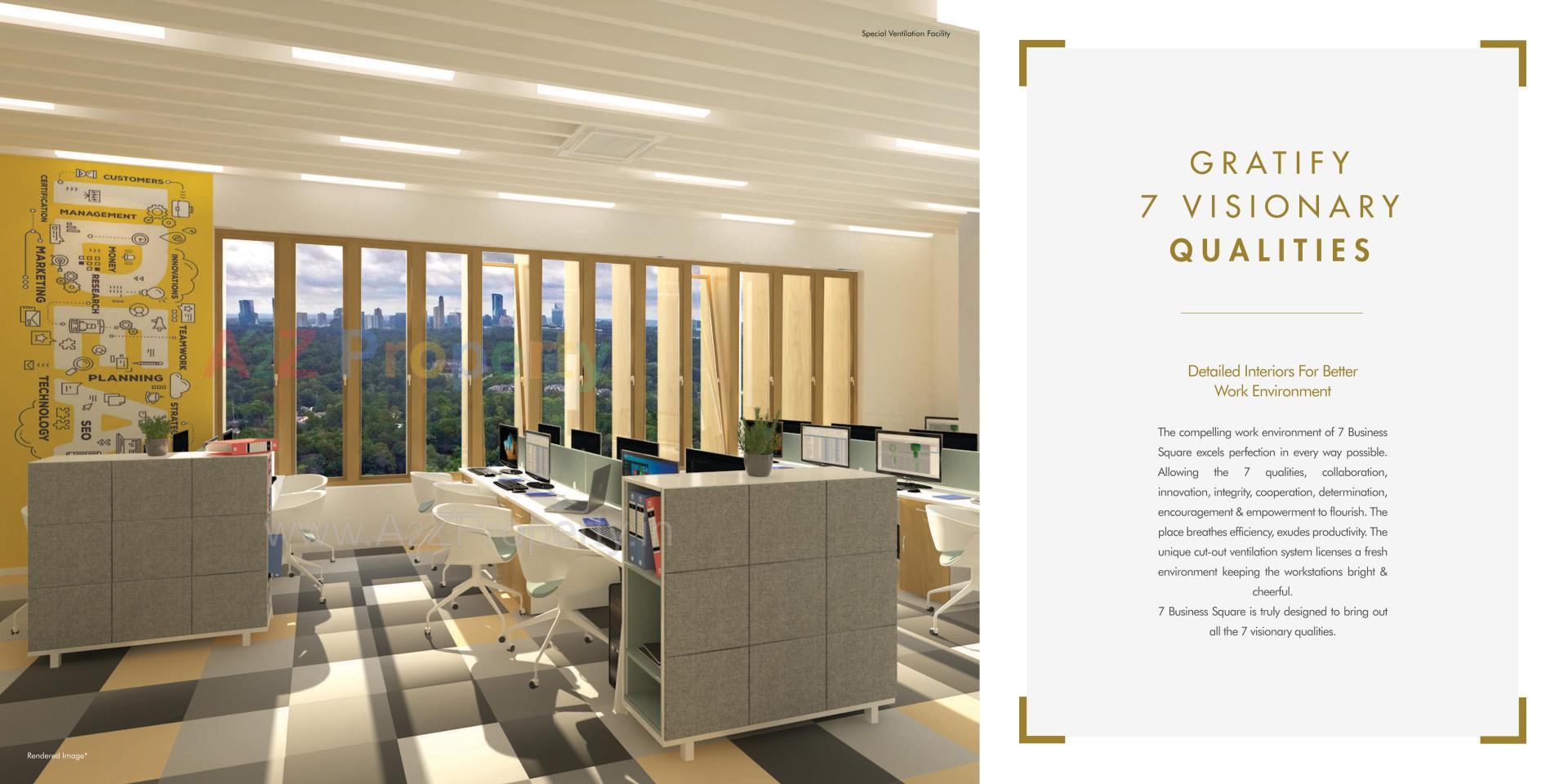 3D Elevation of real estate project 7 Business Square located at Pune-m-corp, Pune, Maharashtra