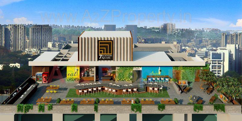 Terrece of real estate project 7 Business Square located at Pune-m-corp, Pune, Maharashtra