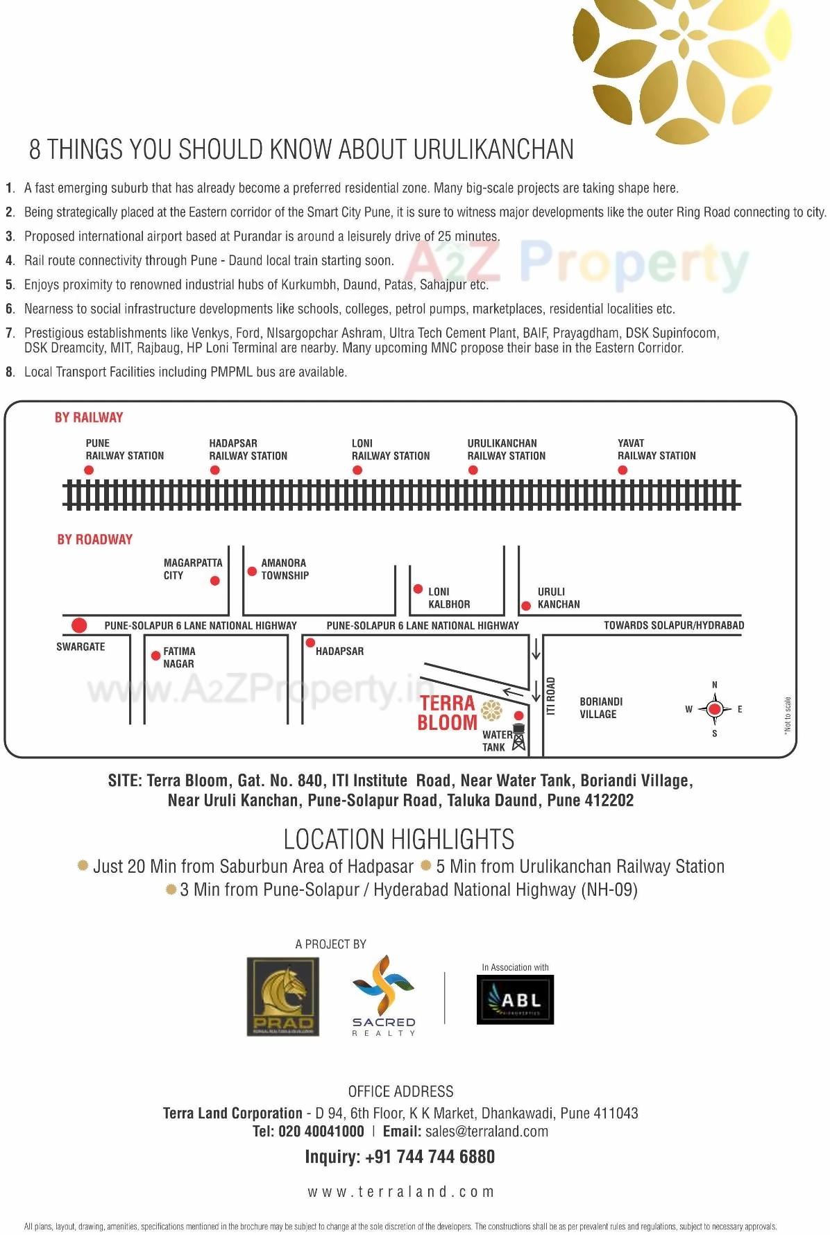 Layout of real estate project 83 Rising Estates located at Boriyendi, Pune, Maharashtra