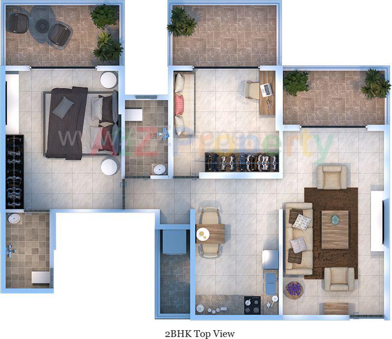 1557932 Bhk Top of real estate project 9 Sadashiv A located at Pune-m-corp, Pune, Maharashtra