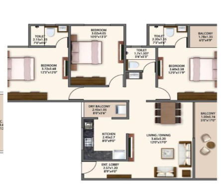Mantra Riverfront 99 Fp of real estate project 99 Riverfront located at Baner, Pune, Maharashtra