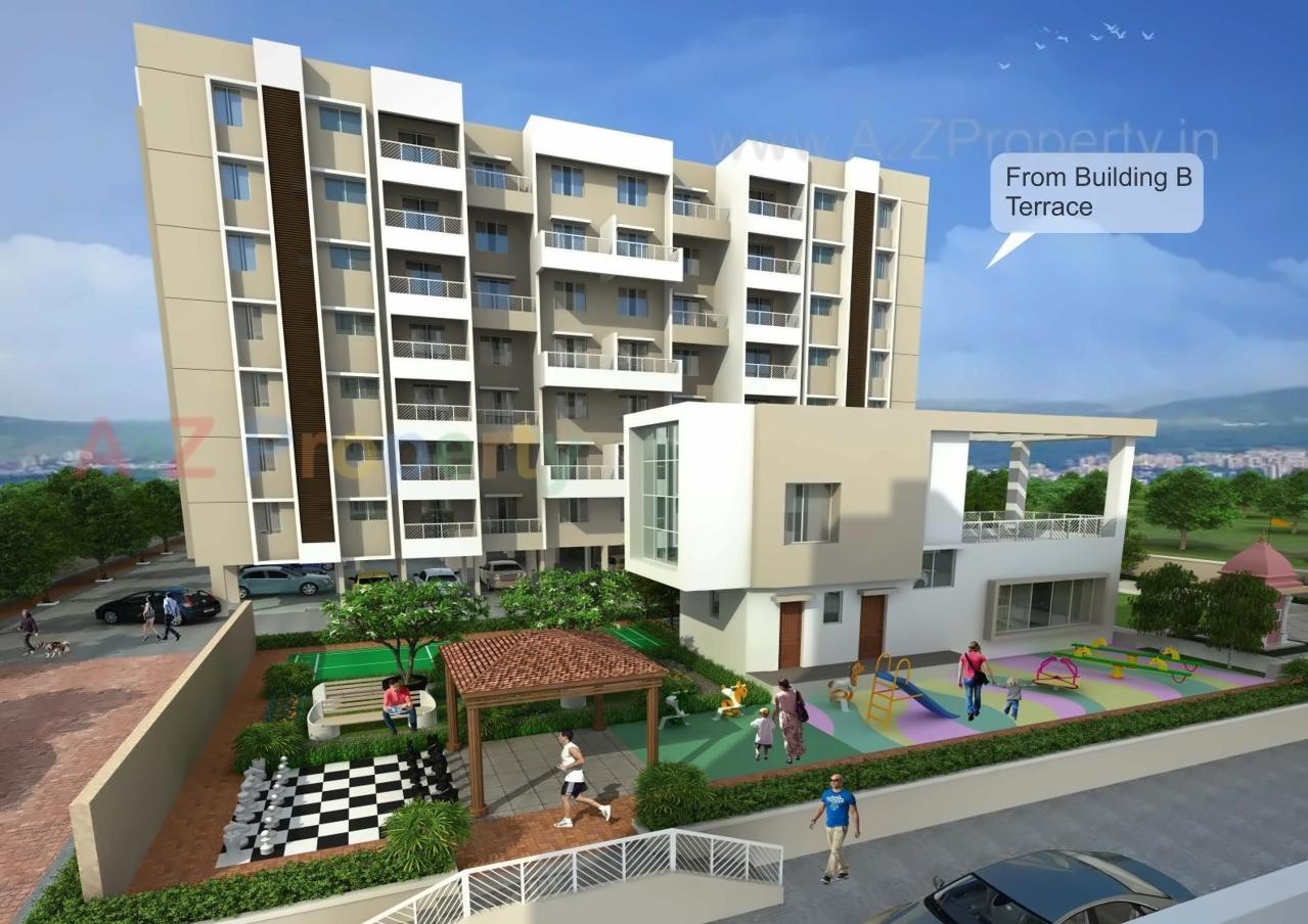 3D Elevation of real estate project Aabhas located at Medankarwadi, Pune, Maharashtra