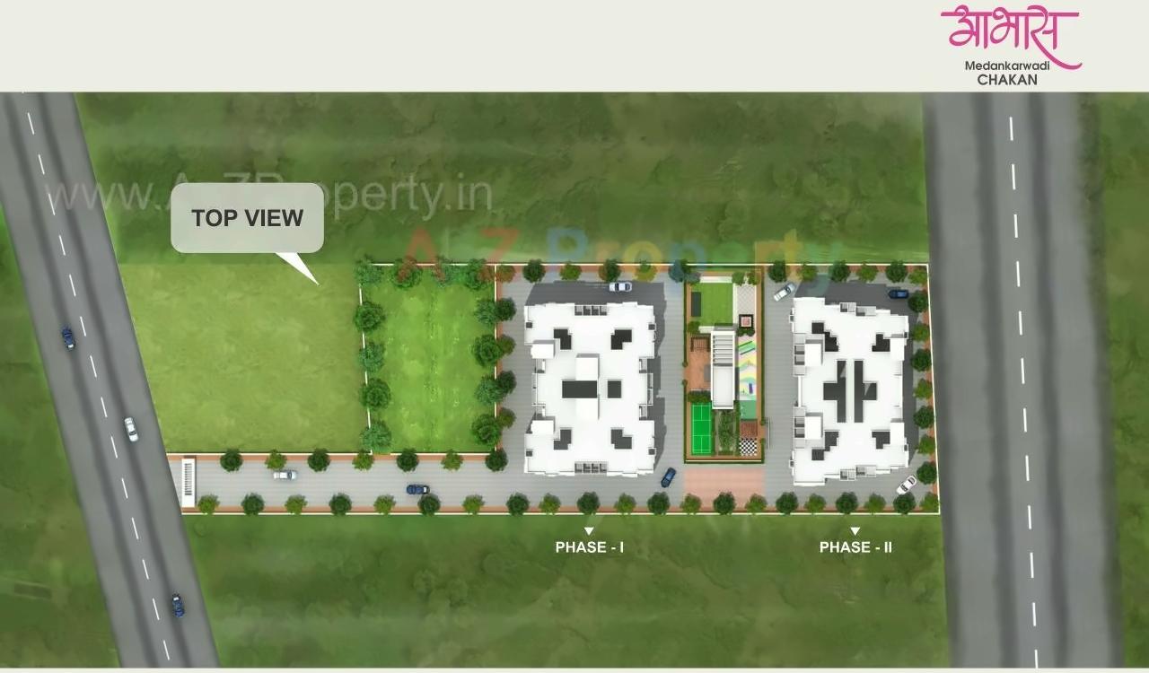 Layout of real estate project Aabhas located at Medankarwadi, Pune, Maharashtra