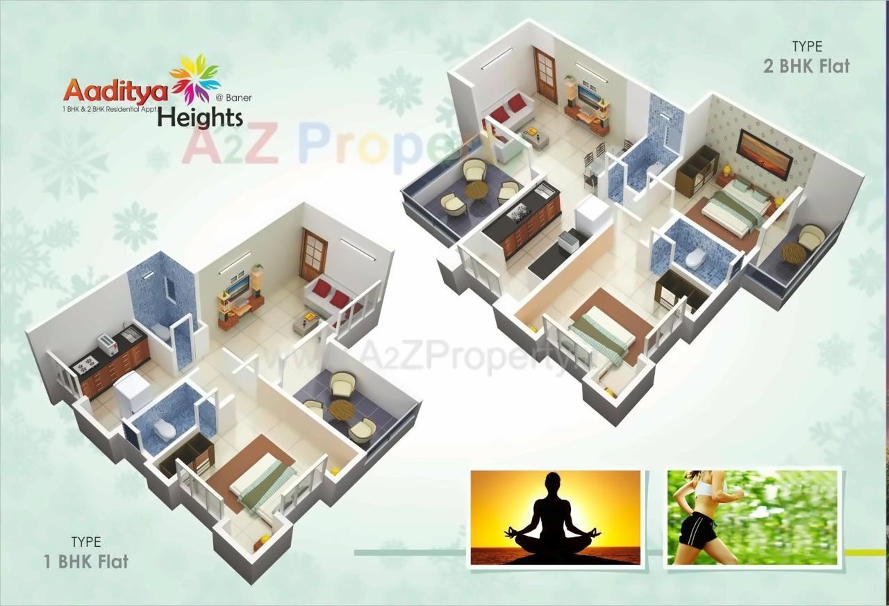 Layout of real estate project Aaditya Heights located at Pune-m-corp, Pune, Maharashtra