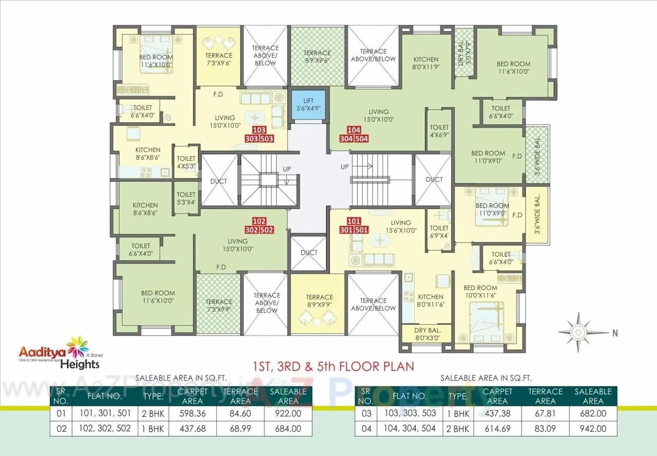Layout of real estate project Aaditya Heights located at Pune-m-corp, Pune, Maharashtra