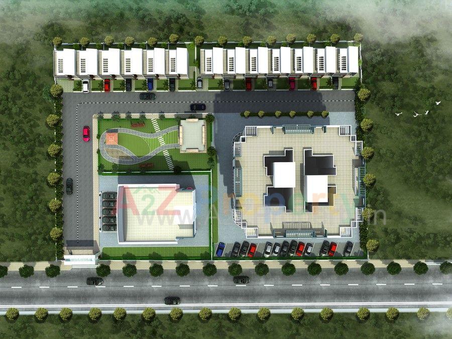 Top Layout View_rev Copy20170516190505615 of real estate project Aakansha Nagari located at Alefata-nv, Pune, Maharashtra