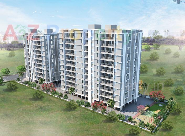 3D Elevation of real estate project Aakar Indigo located at Charholi, Pune, Maharashtra