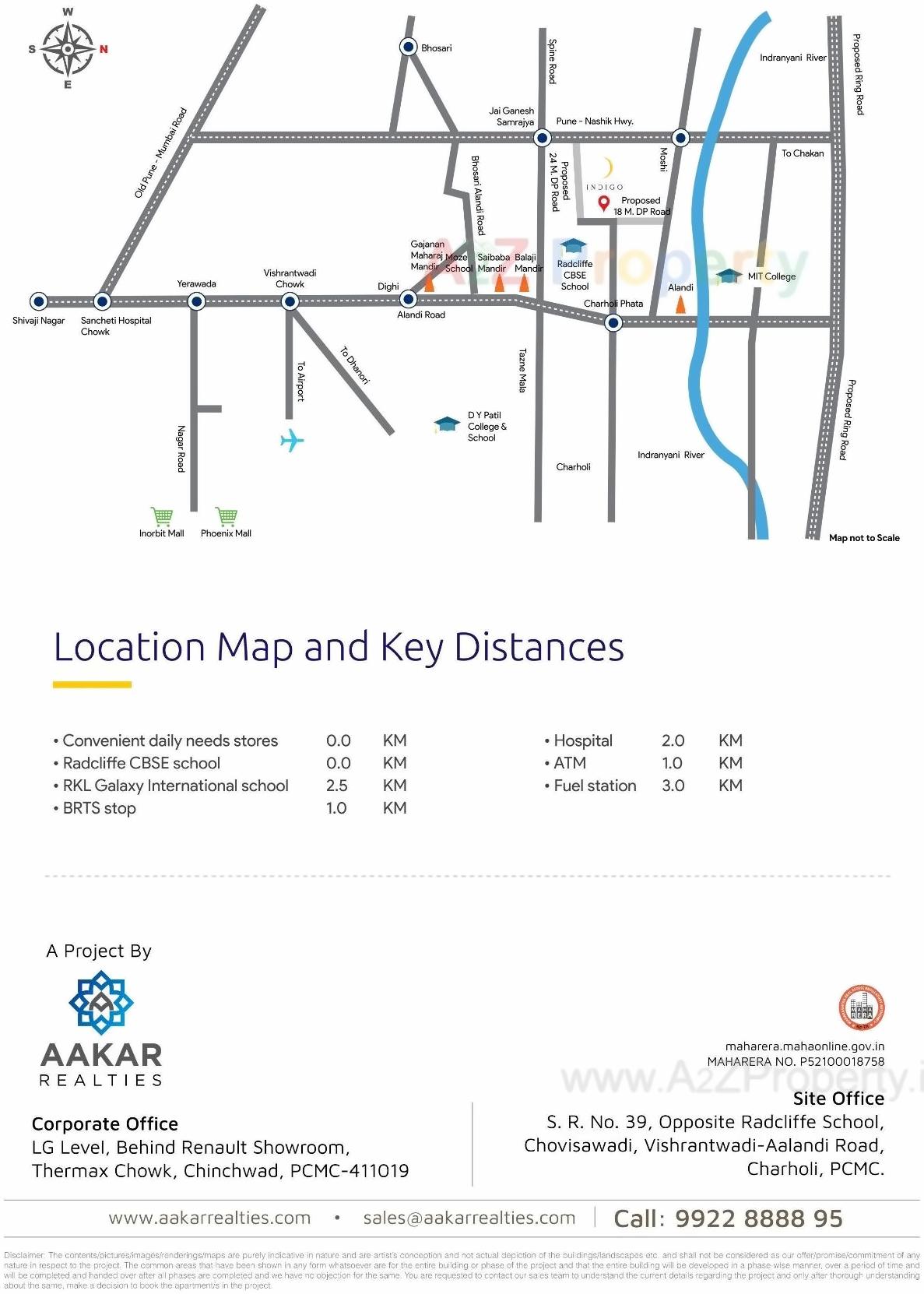  of real estate project Aakar Indigo located at Charholi, Pune, Maharashtra