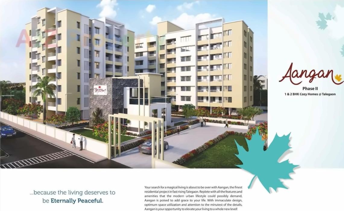 3D Elevation of real estate project Aangan located at Malewadi, Pune, Maharashtra