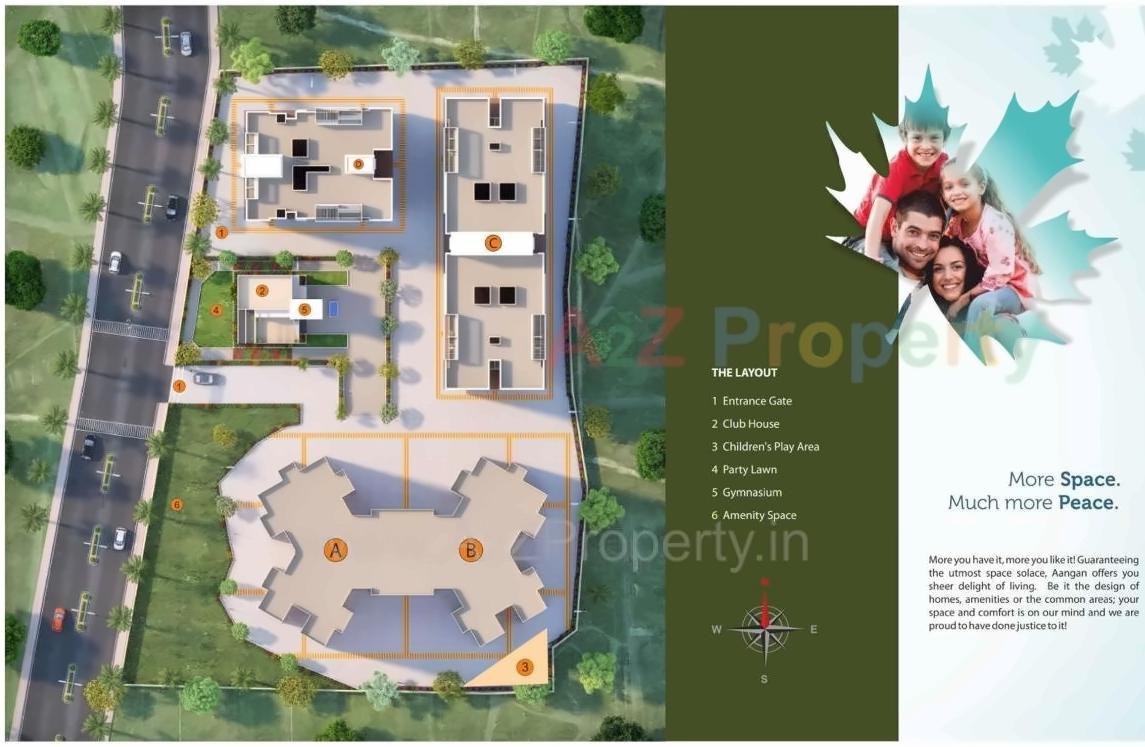 Layout of real estate project Aangan located at Malewadi, Pune, Maharashtra