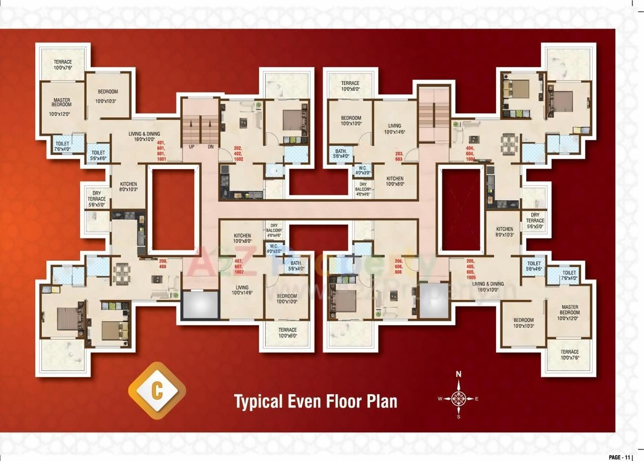 Layout of real estate project Aavishkar B, C located at Pimpri-chinchawad-m-corp, Pune, Maharashtra