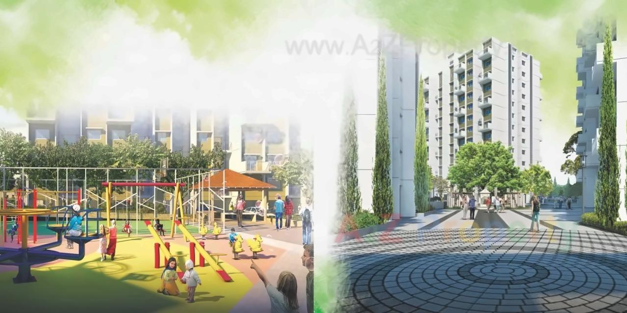 3D Elevation of real estate project Aayush Park located at Katavi, Pune, Maharashtra