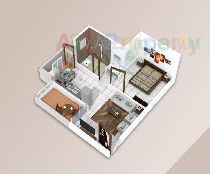 1bhk Flat of real estate project Ace Aastha located at Pimpri-chinchawad-m-corp, Pune, Maharashtra