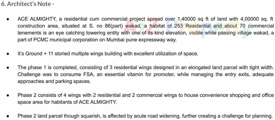  of real estate project Ace Almighty located at Tathwade, Pune, Maharashtra