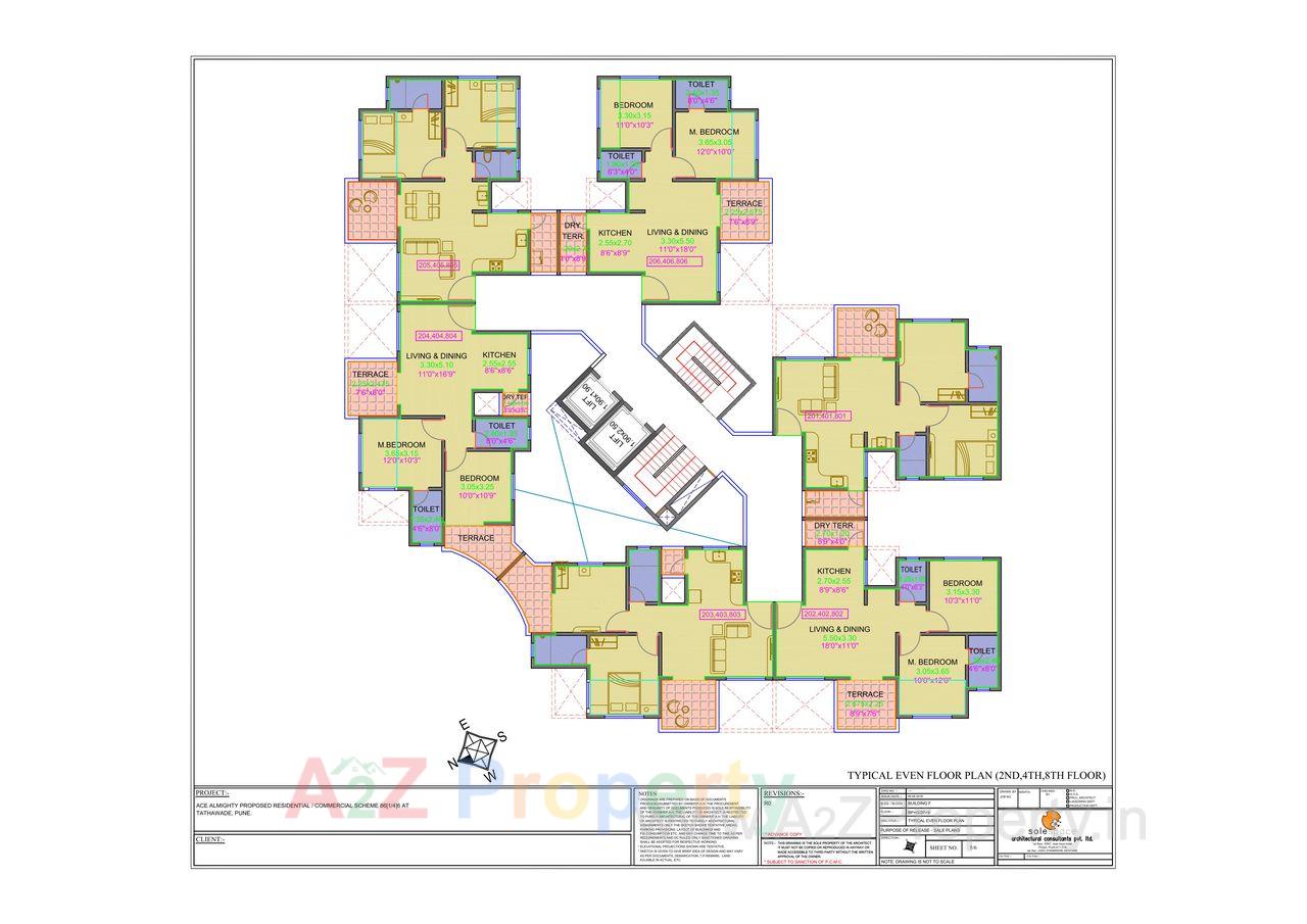 0001 of real estate project Ace Almighty Gamma Tower located at Tathwade, Pune, Maharashtra