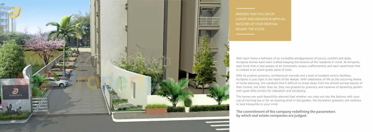 3D Elevation of real estate project Acropolis located at Wakad, Pune, Maharashtra