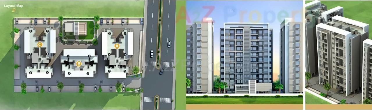 3D Elevation of real estate project Acropolis located at Wakad, Pune, Maharashtra