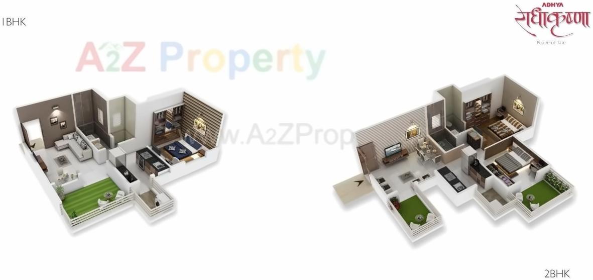 Layout of real estate project Adhya Radha Krishna located at Pimpri-chinchawad-m-corp, Pune, Maharashtra