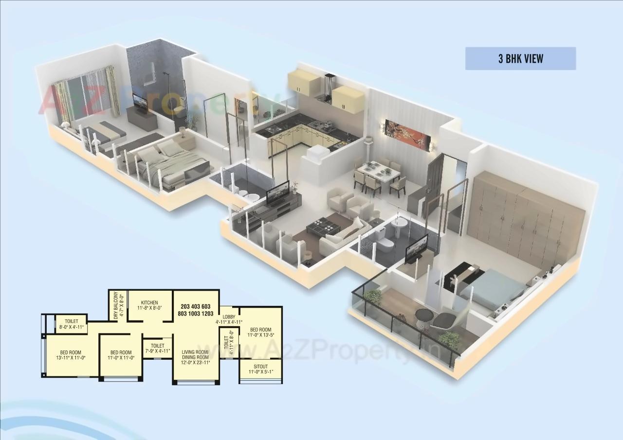 Layout of real estate project Aditis Ribera located at Pune-m-corp, Pune, Maharashtra