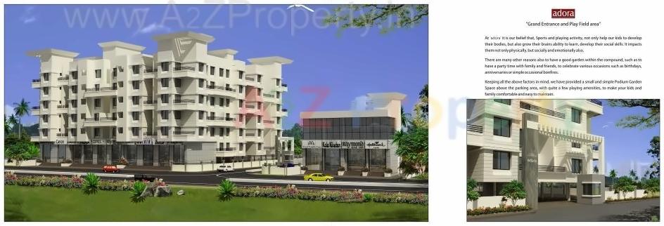 3D Elevation of real estate project Adora located at Wakad, Pune, Maharashtra