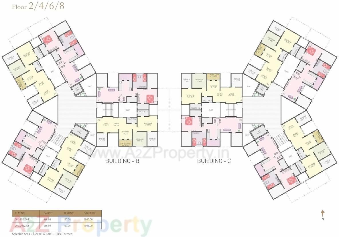 Layout of real estate project Aero Nest located at Undri, Pune, Maharashtra