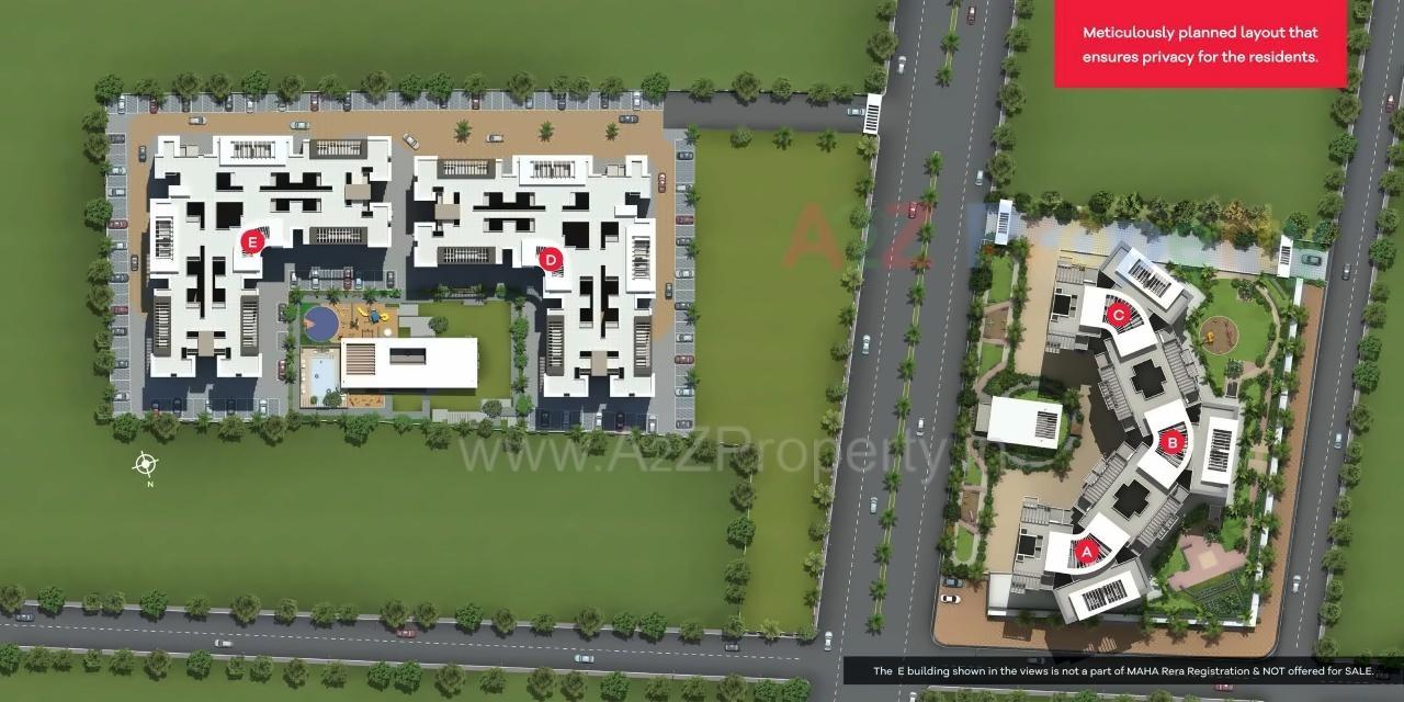 Layout of real estate project Aeropolis located at Lohgaon, Pune, Maharashtra