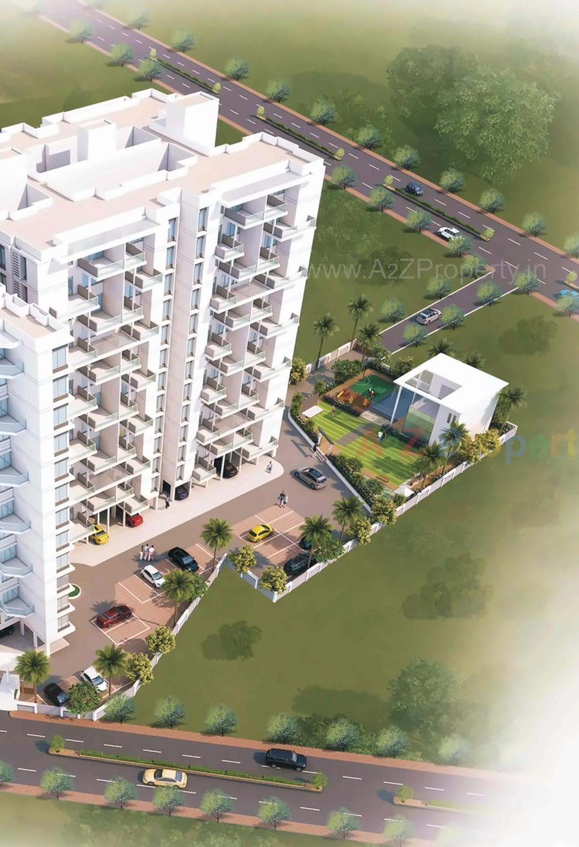 3D Elevation of real estate project Air Mont located at Gahunje, Pune, Maharashtra