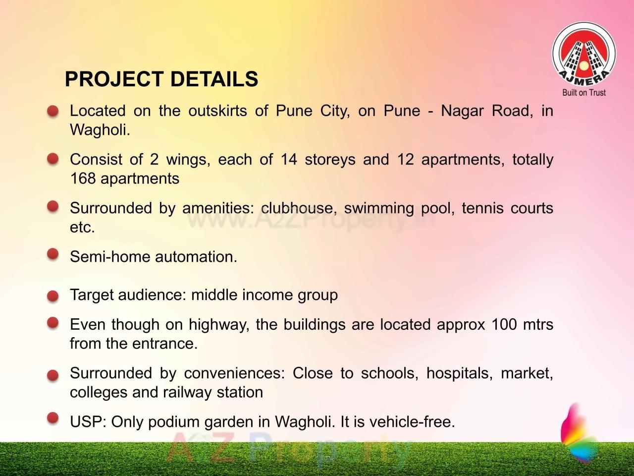  of real estate project Ajmera Exotica located at Wagholi, Pune, Maharashtra