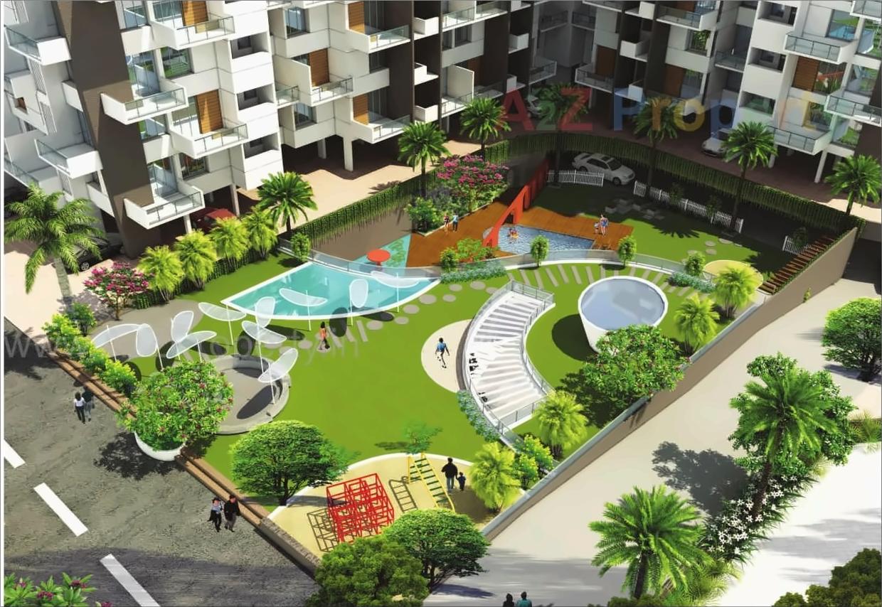 3D Elevation of real estate project Akash Raj One located at Pimpri-chinchawad-m-corp, Pune, Maharashtra