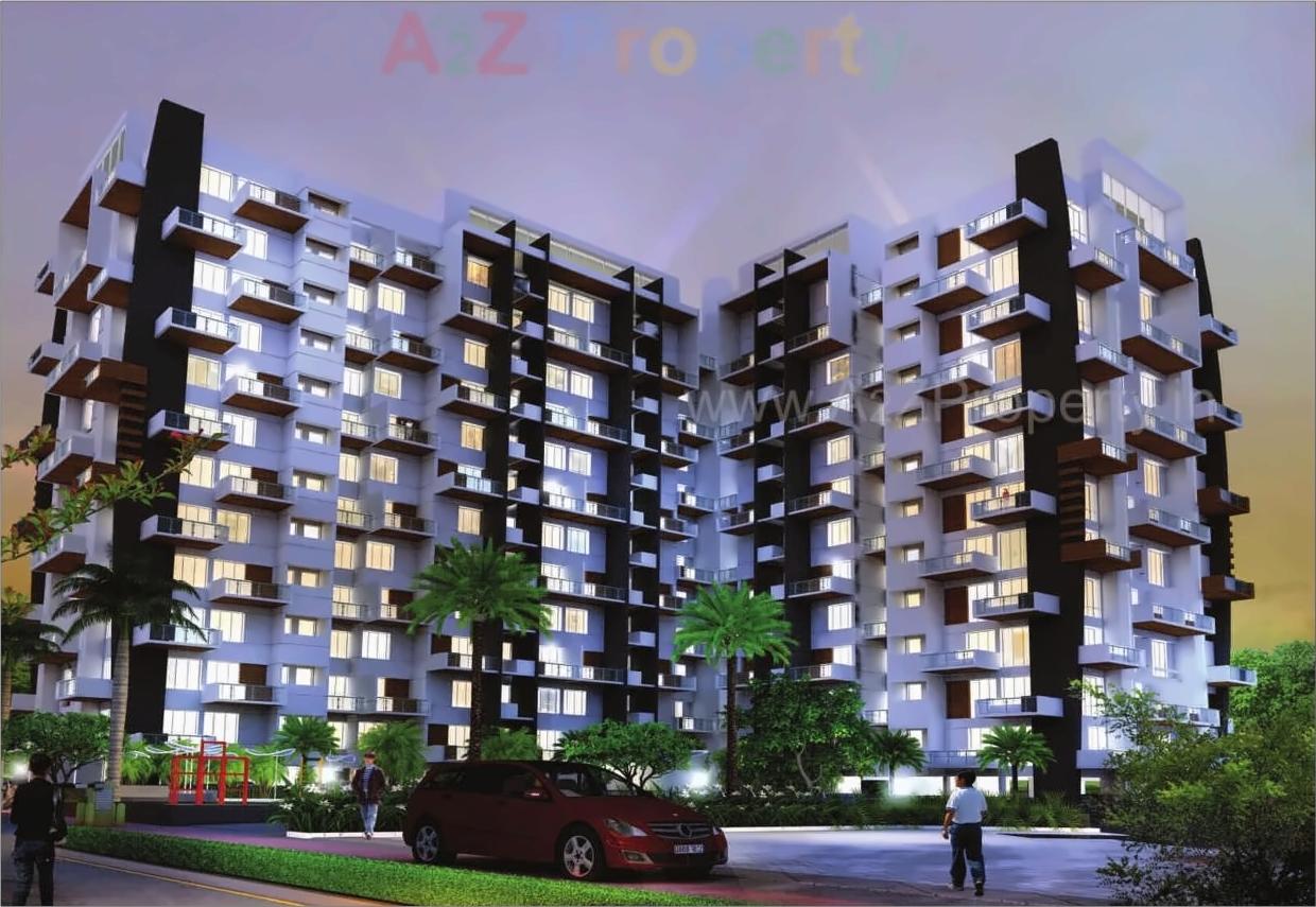 3D Elevation of real estate project Akash Raj One located at Pimpri-chinchawad-m-corp, Pune, Maharashtra