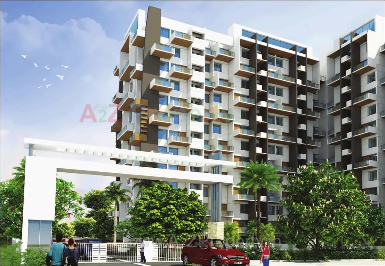 3D Elevation of real estate project Akash Raj One located at Pimpri-chinchawad-m-corp, Pune, Maharashtra