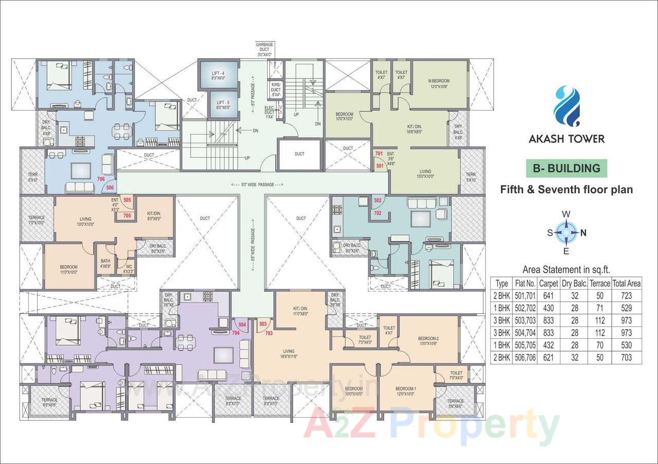 03 3 of real estate project Akash Towers located at Pimpri-chinchawad-m-corp, Pune, Maharashtra