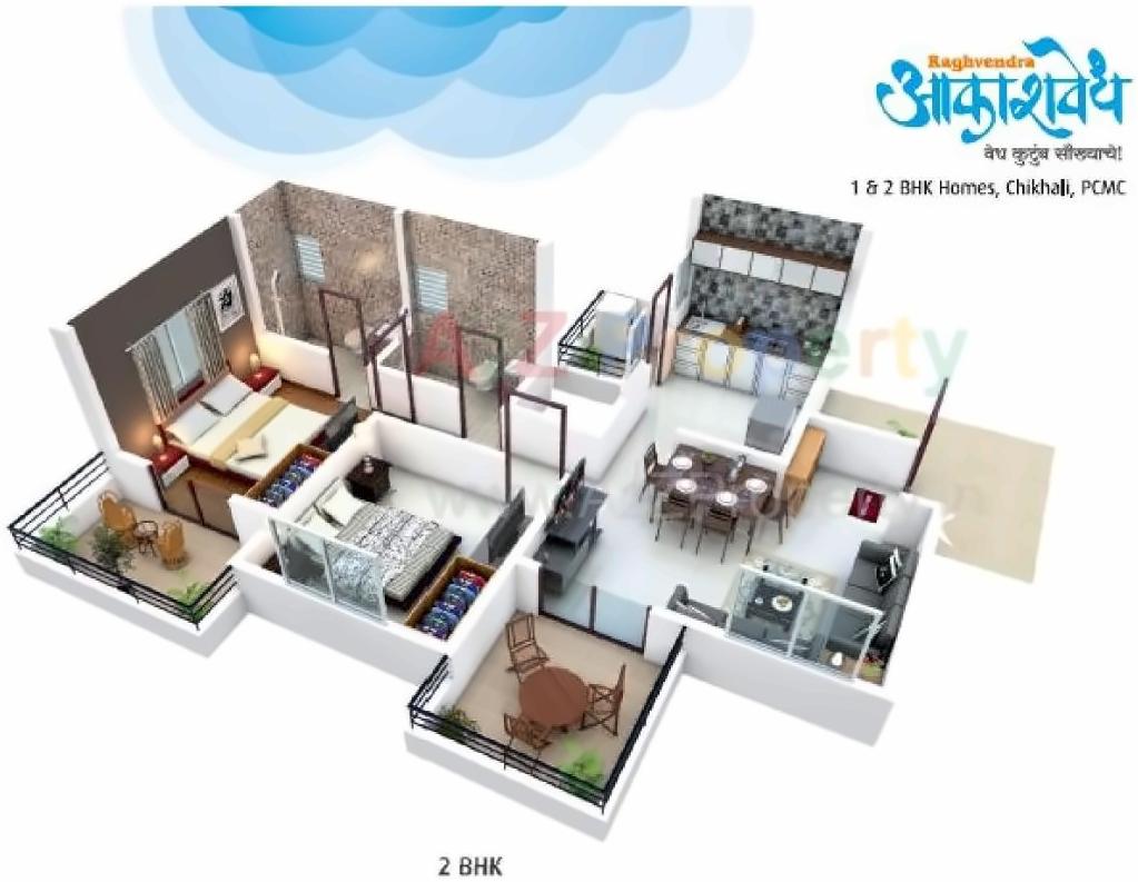 Layout of real estate project Akashvedh located at Pimpri-chinchawad-m-corp, Pune, Maharashtra
