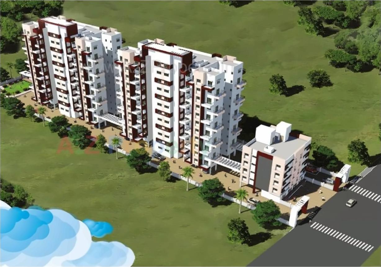 3D Elevation of real estate project Akashvedh located at Pimpri-chinchawad-m-corp, Pune, Maharashtra