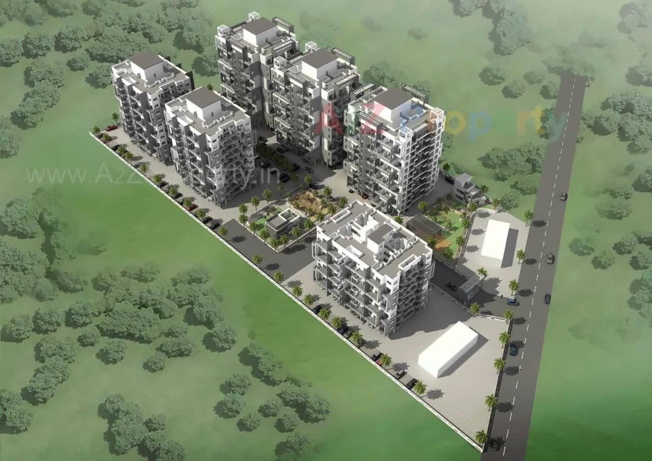 3D Elevation of real estate project Aksha Amulyam located at Pimpri-chinchawad-m-corp, Pune, Maharashtra