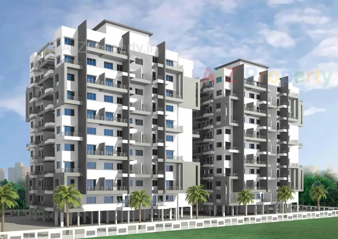 3D Elevation of real estate project Aksha Amulyam located at Pimpri-chinchawad-m-corp, Pune, Maharashtra