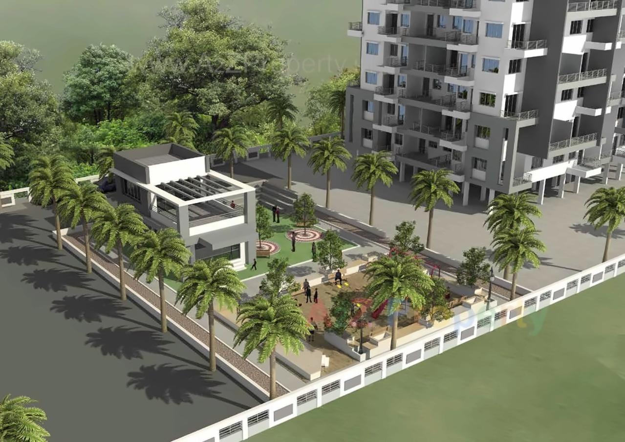 3D Elevation of real estate project Aksha Amulyam located at Pimpri-chinchawad-m-corp, Pune, Maharashtra