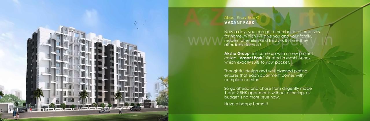 3D Elevation of real estate project Aksha Vasant Park located at Pimpri-chinchawad-m-corp, Pune, Maharashtra
