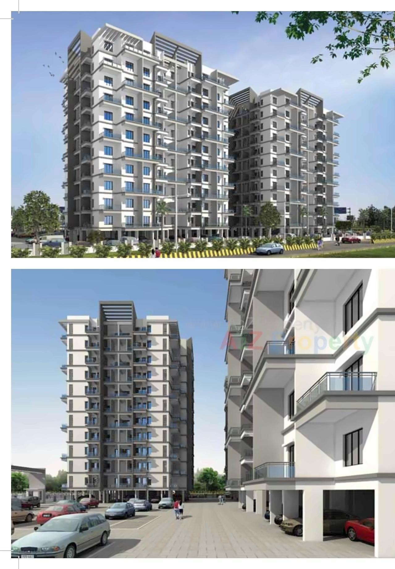 3D Elevation of real estate project Aksha Vrundavan located at Chikhali-bk, Pune, Maharashtra