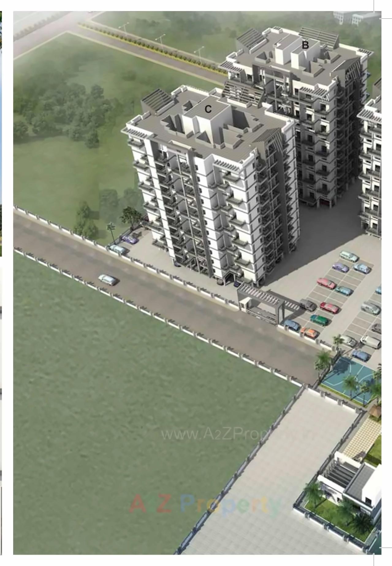3D Elevation of real estate project Aksha Vrundavan located at Chikhali-bk, Pune, Maharashtra