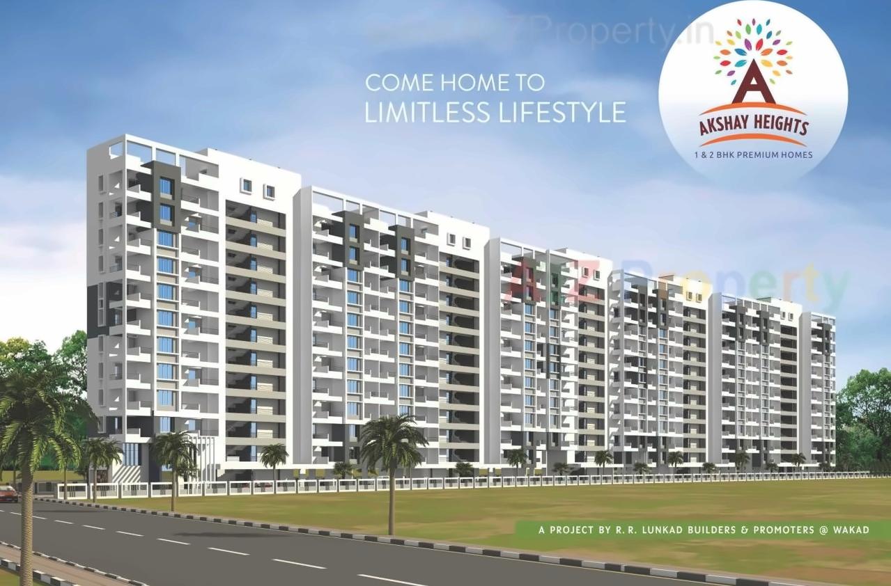 3D Elevation of real estate project Akshay Heights located at Wakad, Pune, Maharashtra