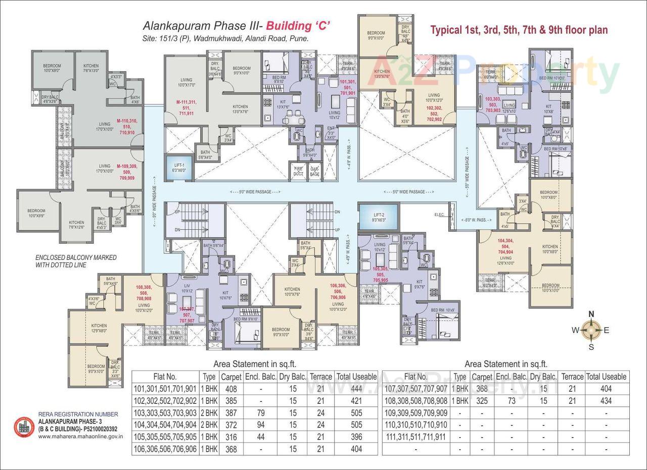 Alankapuram Iii C Bldg 13579 of real estate project Alankapuram Ph B located at Charholi, Pune, Maharashtra