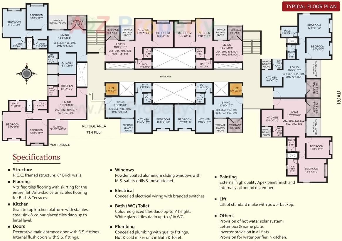 Layout of real estate project Alankapuri located at Wadgaon-bk, Pune, Maharashtra