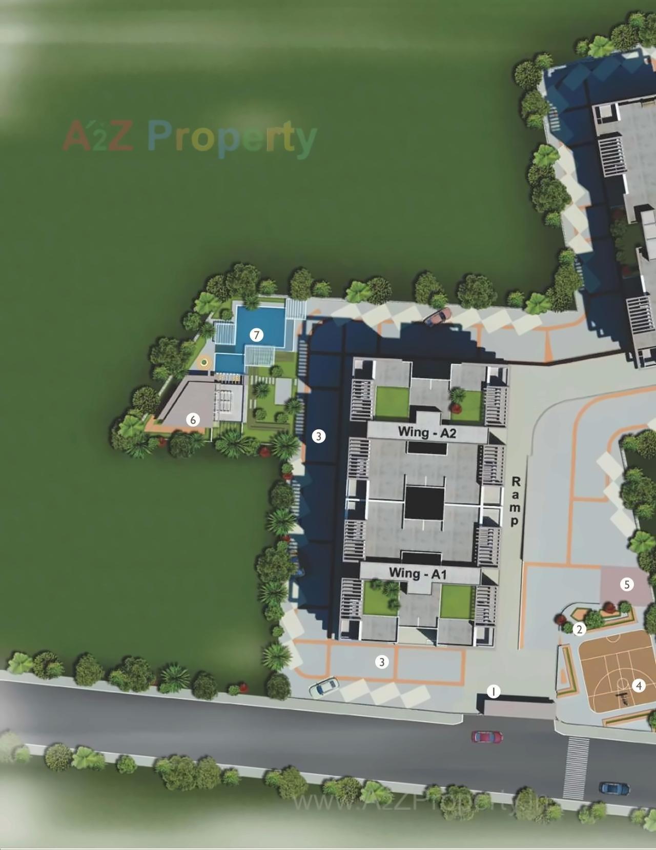 Layout of real estate project Alcon Royce located at Pune-m-corp, Pune, Maharashtra