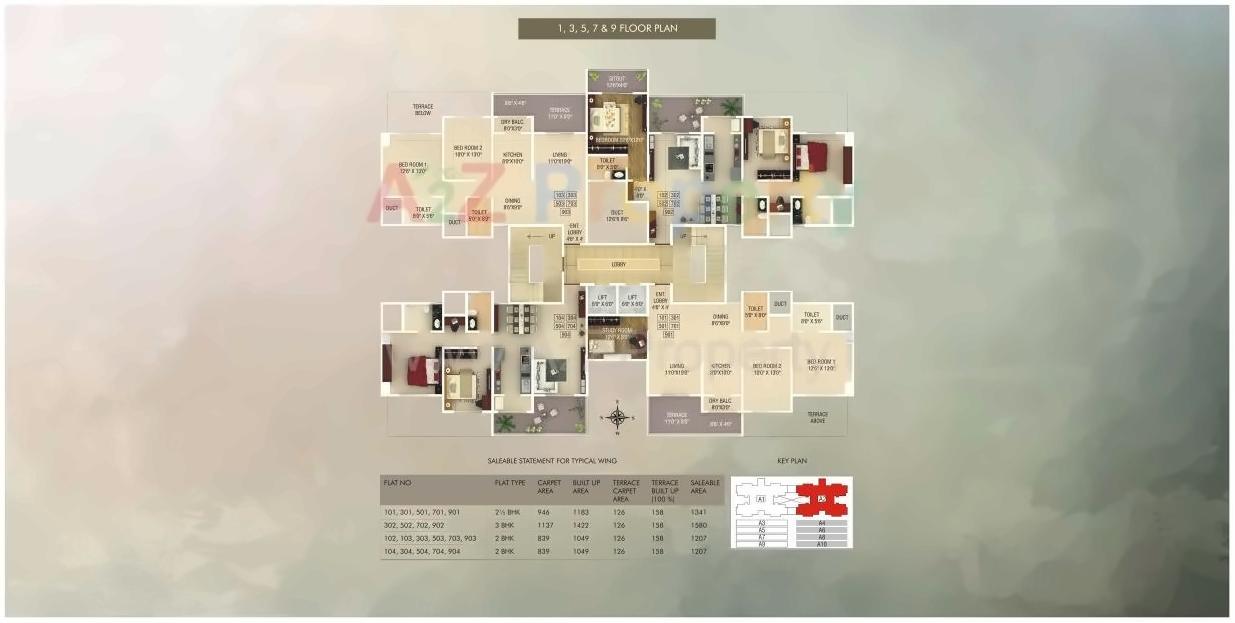 Layout of real estate project Alcon Silverleaf located at Mundhawa, Pune, Maharashtra